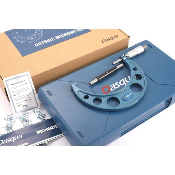 H & H Industrial Products Dasqua 4-5" .0001" Outside Micrometer 4112-0125 - main